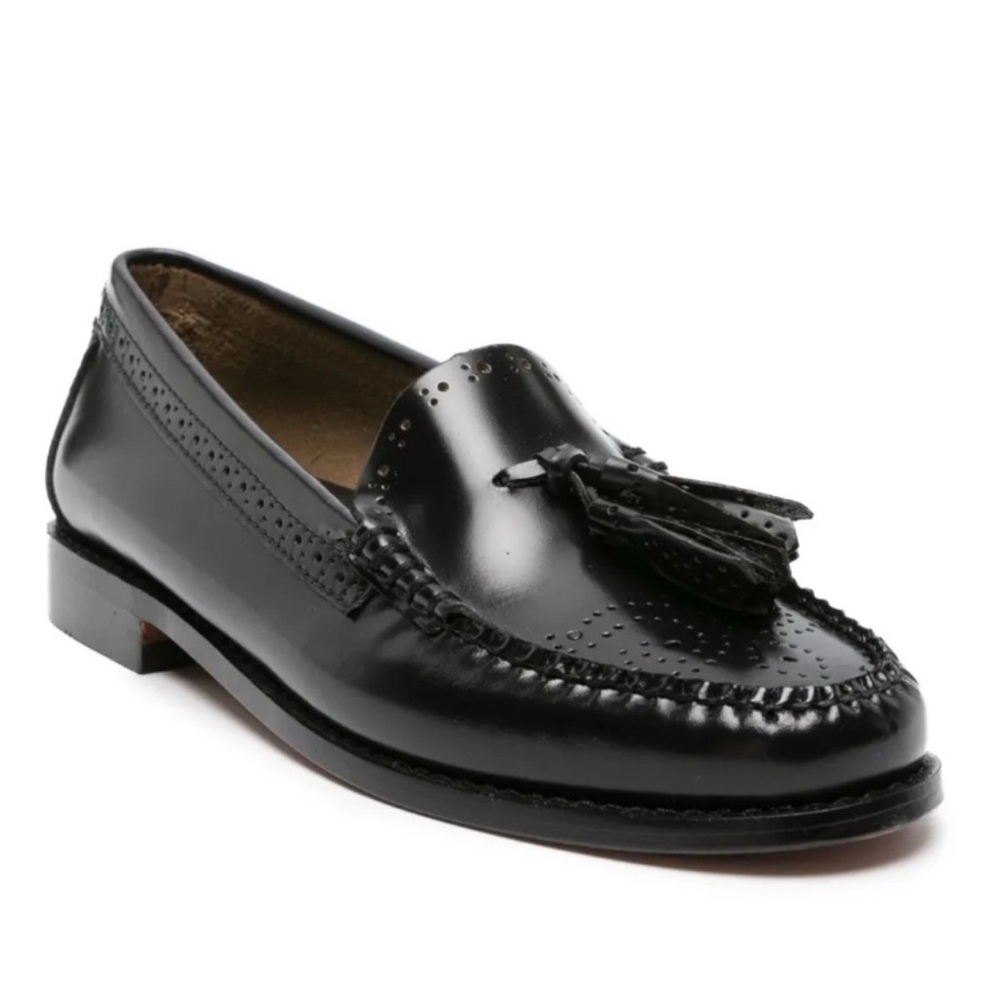 G.H. Bass Estelle Tassel Black Loafers 10